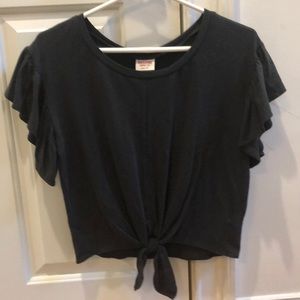 mossimo flutter sleeve shirt size xs